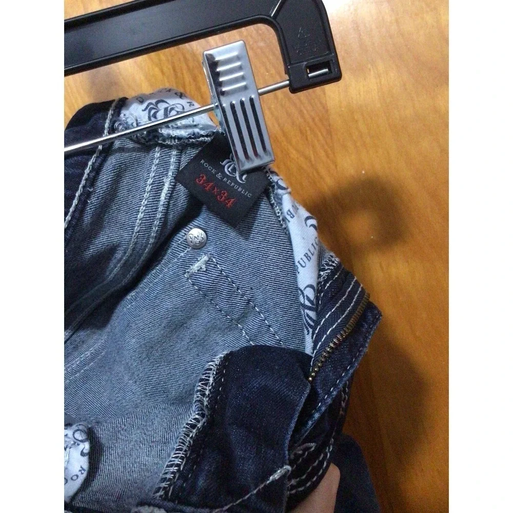 ROCK &‎ REPUBLIC - Men's Dark Rinse Jeans - SIZE 34/34